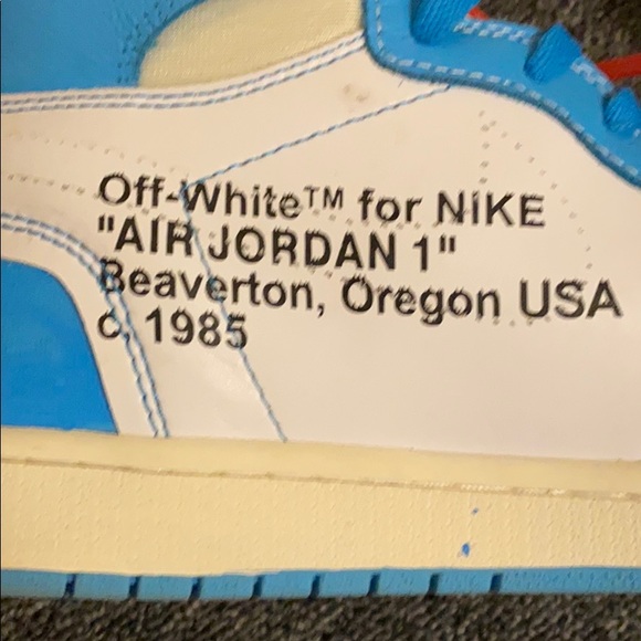 Off White Air Jordan 1s UNC - Picture 5 of 7